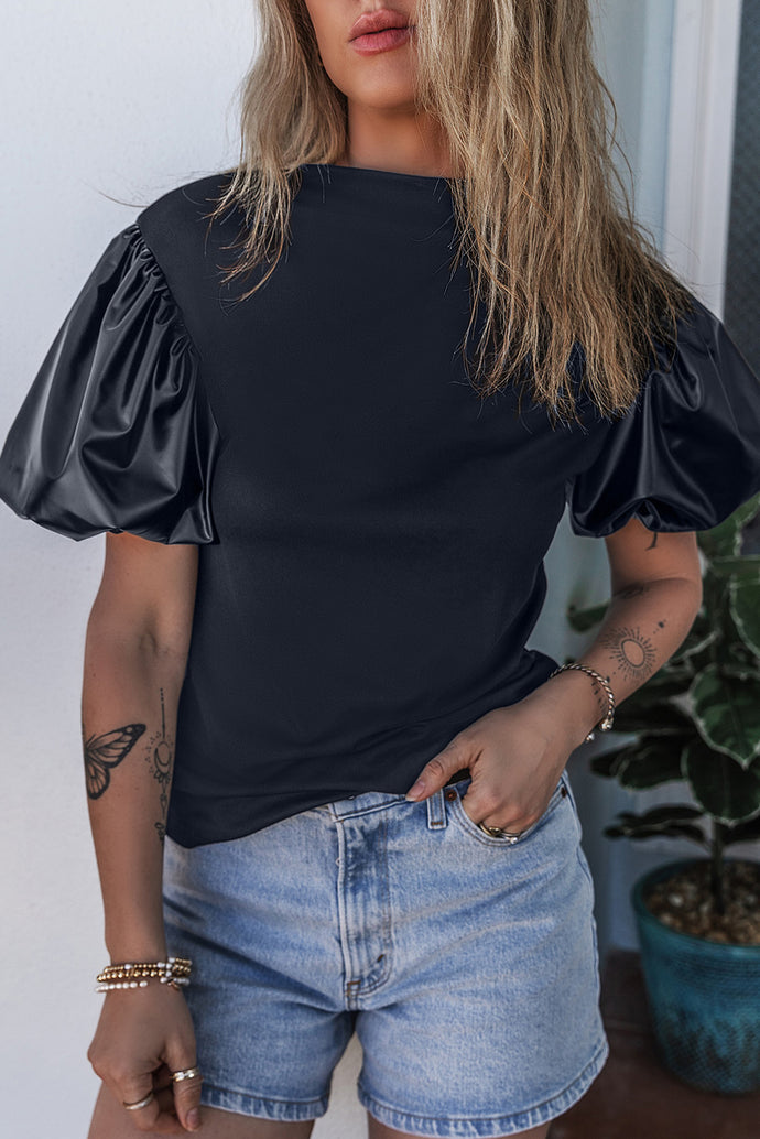 8248 Obsessed Top Puff Shoulders