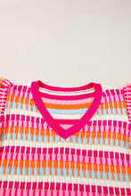 Load image into Gallery viewer, V-Neck Cap Sleeve Knit Top

