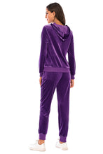Load image into Gallery viewer, Zip-Up Hooded Jacket and Pants Set
