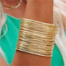 Load image into Gallery viewer, Alloy Layered Cuff Bracelet

