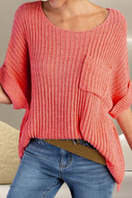 Load image into Gallery viewer, Round Neck Half Sleeve Knit Top
