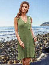 Load image into Gallery viewer, Pocketed Slit V-Neck Sleeveless Dress
