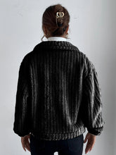 Load image into Gallery viewer, Collared Neck Drop Shoulder Jacket
