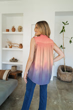 Load image into Gallery viewer, Frill Printed Mock Neck Top
