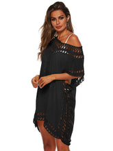 Load image into Gallery viewer, Cutout V-Neck Short Sleeve Cover-Up
