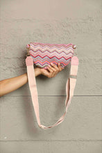 Load image into Gallery viewer, Adored Chevron Straw Sling Bag
