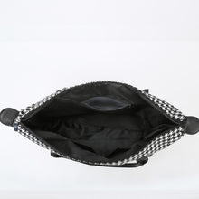 Load image into Gallery viewer, Houndstooth Canvas Travel Bag
