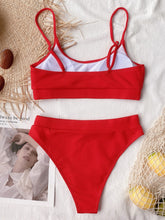 Load image into Gallery viewer, Scoop Neck Spaghetti Strap Two-Piece Swim Set
