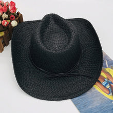 Load image into Gallery viewer, Tied Adjustable Lala Grass Woven Hat
