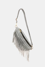 Load image into Gallery viewer, Fringed PU Leather Sling Bag
