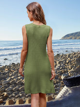 Load image into Gallery viewer, Pocketed Slit V-Neck Sleeveless Dress
