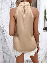 Load image into Gallery viewer, Ruched Grecian Neck Tank
