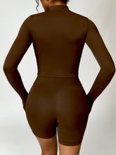 Load image into Gallery viewer, Zip Up Mock Neck Long Sleeve Active Outerwear
