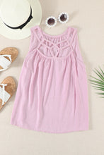 Load image into Gallery viewer, Cutout Ruched Double Spaghetti Straps Top
