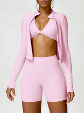 Load image into Gallery viewer, Zip Up Mock Neck Long Sleeve Active Outerwear
