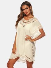 Load image into Gallery viewer, Cutout V-Neck Short Sleeve Cover-Up
