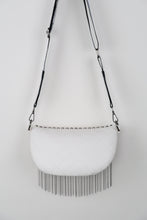 Load image into Gallery viewer, Adored PU Leather Studded Sling Bag with Fringes
