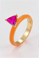 Fire Glass with Pink Sass Ring