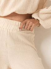 Load image into Gallery viewer, Off Shoulder Long Sleeve Top and Pants Set
