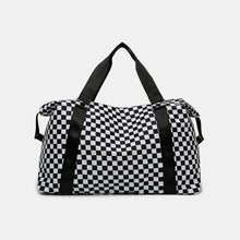 Load image into Gallery viewer, Zenana Checkered Travel Duffle Bag

