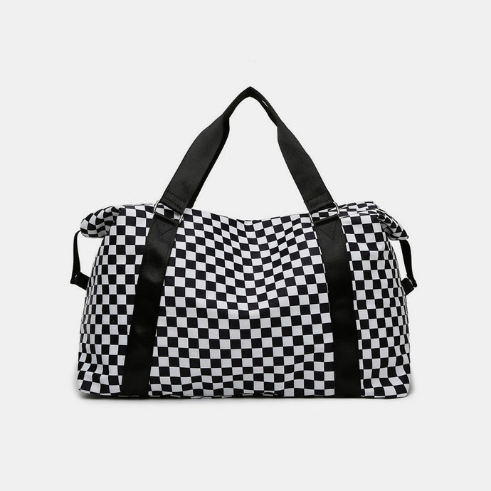 Zenana Checkered Travel Duffle Bag