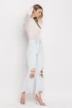 Load image into Gallery viewer, The Nashville Moon Ultra High Rise VERVET by flying monkey Cropped Flare Jeans
