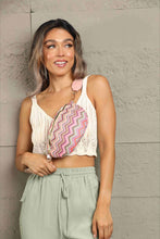 Load image into Gallery viewer, Adored Chevron Straw Sling Bag
