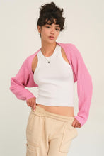 Load image into Gallery viewer, HYFVE Ribbed Knit Bolero Cardigan
