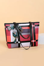 Load image into Gallery viewer, Adored Color Block Tie Detail PU Leather Tote Bag
