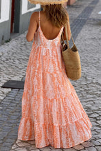 Load image into Gallery viewer, Printed Scoop Neck Maxi Cami Dress

