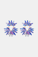 Load image into Gallery viewer, Flower Shape Glass Stone Dangle Earrings

