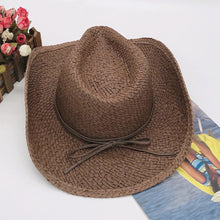 Load image into Gallery viewer, Tied Adjustable Lala Grass Woven Hat
