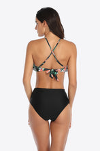 Load image into Gallery viewer, Tropical Print Ruffled Two-Piece Swimsuit
