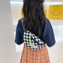 Load image into Gallery viewer, Checkered Nylon Crossbody Bag
