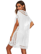 Load image into Gallery viewer, Cutout V-Neck Short Sleeve Cover-Up
