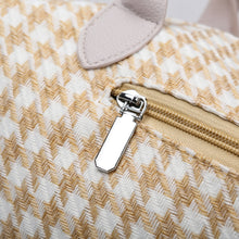 Load image into Gallery viewer, Houndstooth Canvas Travel Bag

