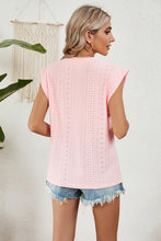 Load image into Gallery viewer, Eyelet Round Neck Tank
