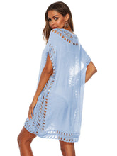 Load image into Gallery viewer, Cutout V-Neck Short Sleeve Cover-Up
