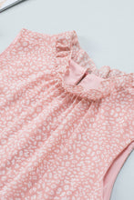 Load image into Gallery viewer, Frill Printed Round Neck Tank
