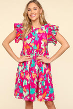 Load image into Gallery viewer, Haptics Printed Ruffled Tiered Dress with Side Pockets
