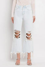 Load image into Gallery viewer, The Nashville Moon Ultra High Rise VERVET by flying monkey Cropped Flare Jeans
