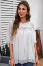 Load image into Gallery viewer, Flutter Sheer Sleeves Babydoll Top
