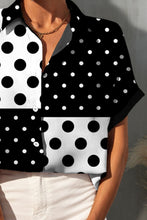 Load image into Gallery viewer, Polka Dot Short Sleeve Shirt
