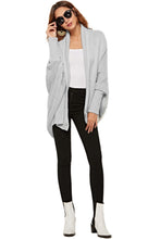 Load image into Gallery viewer, Open Front Batwing Sleeve Cardigan
