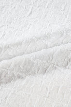 Load image into Gallery viewer, Sequin Flower Mock Neck Half Sleeve Blouse
