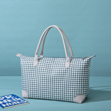 Load image into Gallery viewer, Houndstooth Canvas Travel Bag
