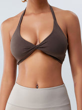 Load image into Gallery viewer, Twisted Halter Neck Active Bra
