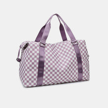 Load image into Gallery viewer, Zenana Checkered Travel Duffle Bag
