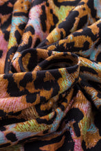 Load image into Gallery viewer, Leopard V-Neck Half Sleeve Blouse
