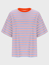 Load image into Gallery viewer, Striped Round Neck Half Sleeve T-Shirt
